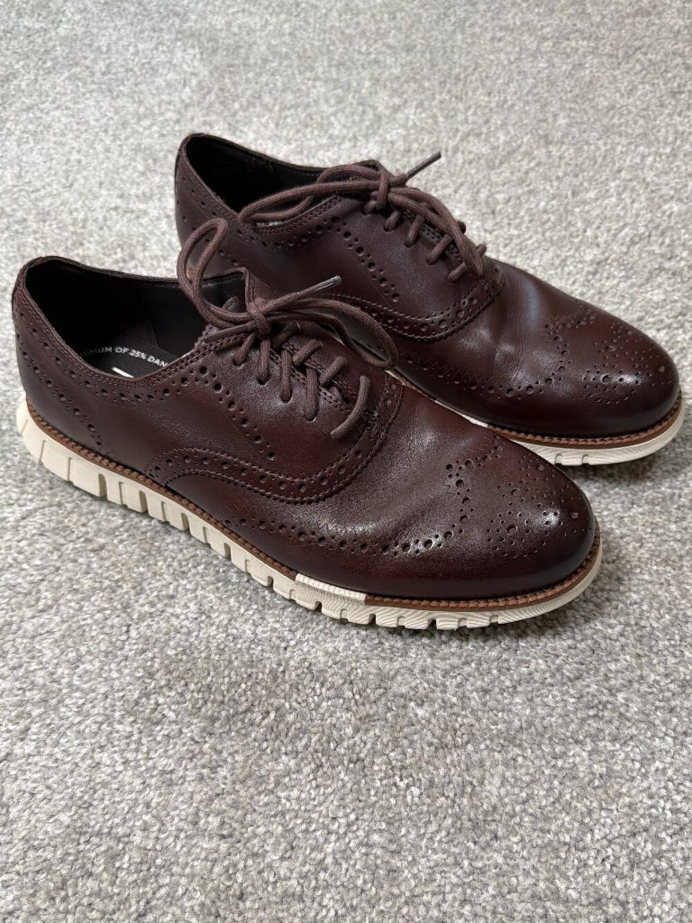 Cole Haan Men's ZERØGRAND Remastered Wingtip Oxford US9 EUC